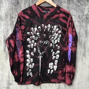 Post Malone Long Sleeve Size M Concert 2019 Hollywood's Bleeding Tour Tie Dye
